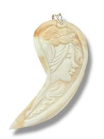 Pendente Mandile 1922 Donna Cammei  in Argento Conchiglia 2MCICM38 - 2MCICM38